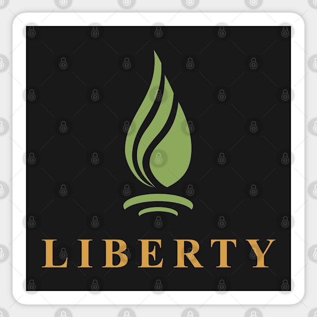 Symbol Of Liberty Sticker by Toogoo